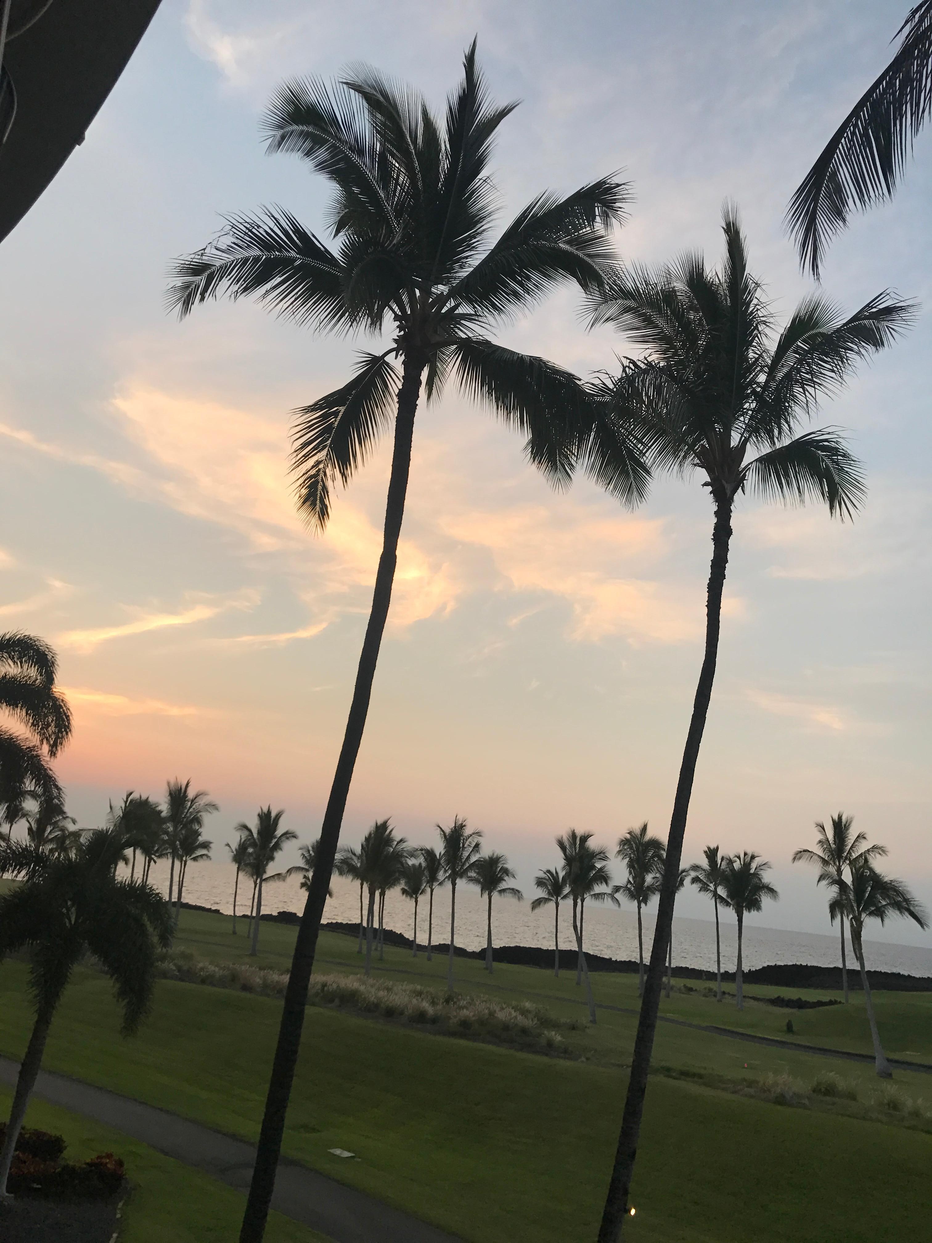 Sunset views from our room