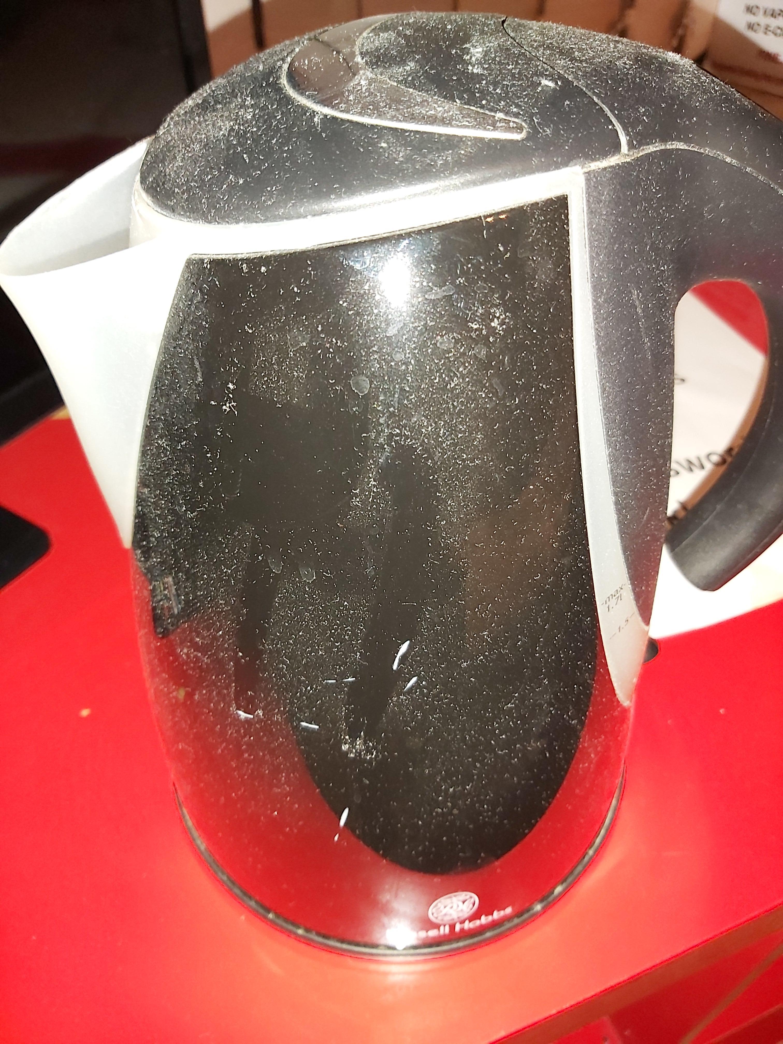 Dusty and broken kettle