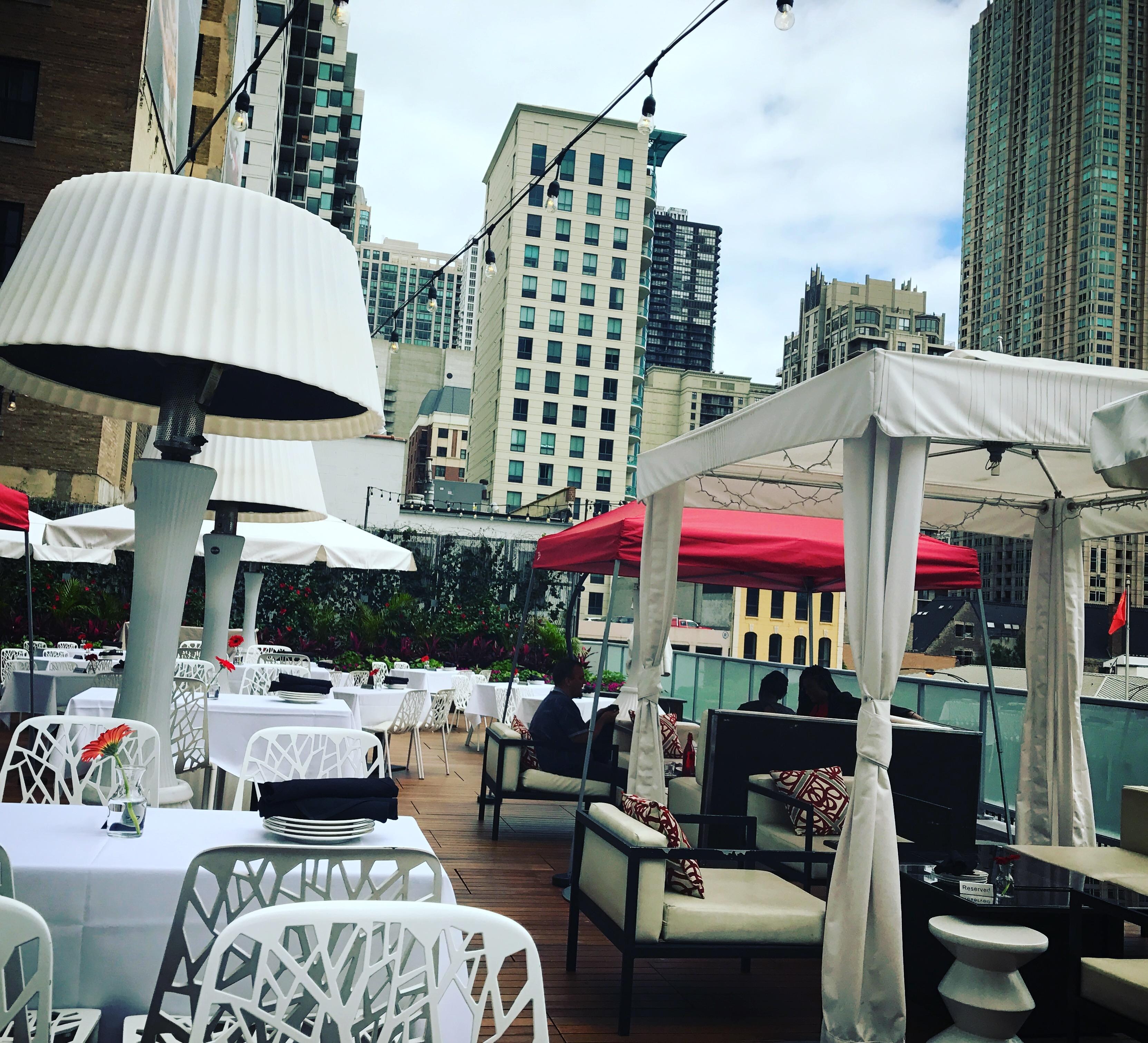 Rooftop lounge