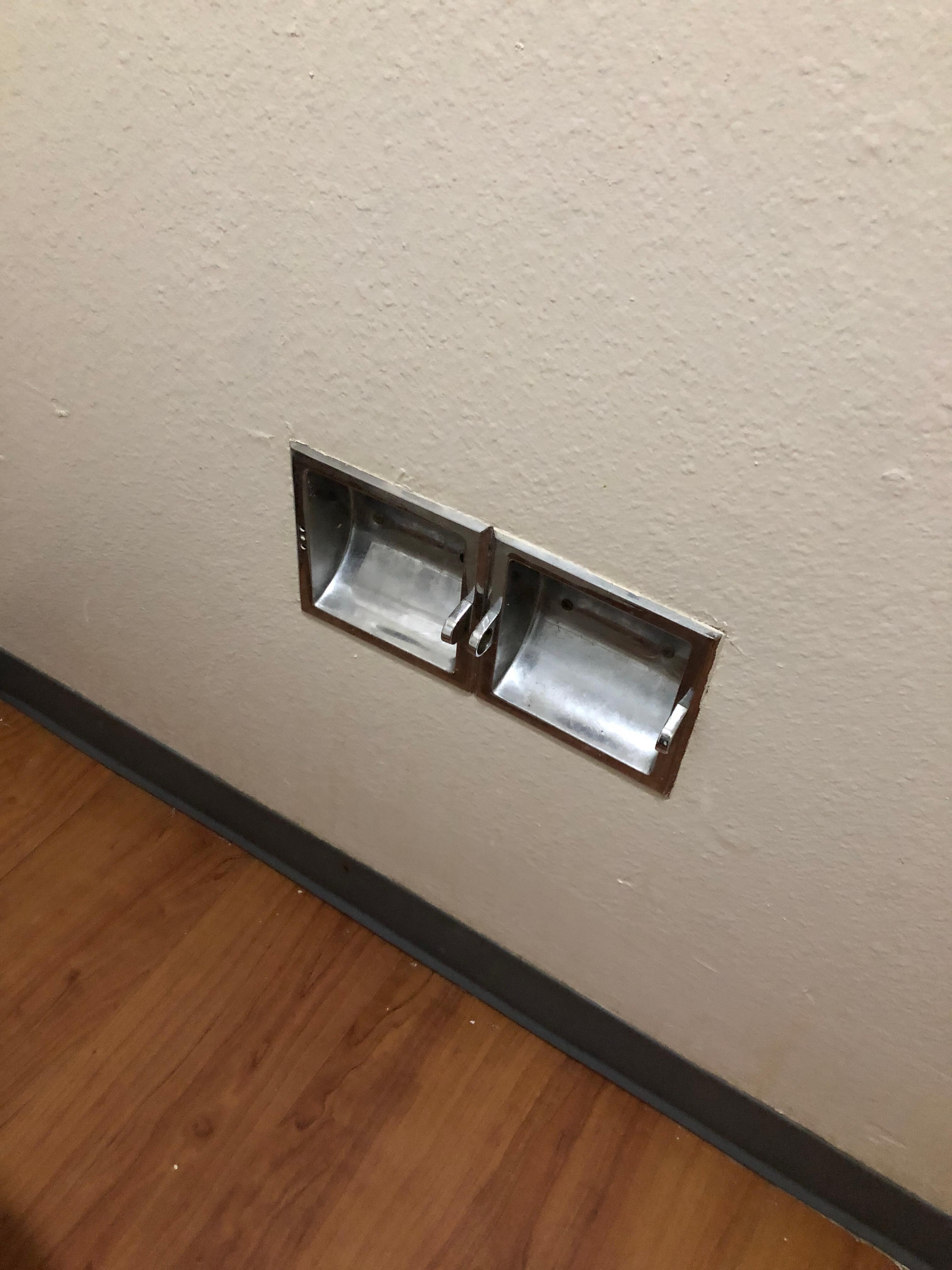 No toilet paper holders