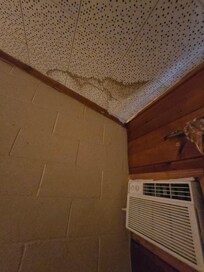 Sign of cieling leaks