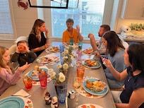 Large dining table for 10