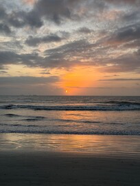 Sunrise walk on the beach.