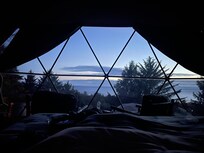 At night - bedside view.