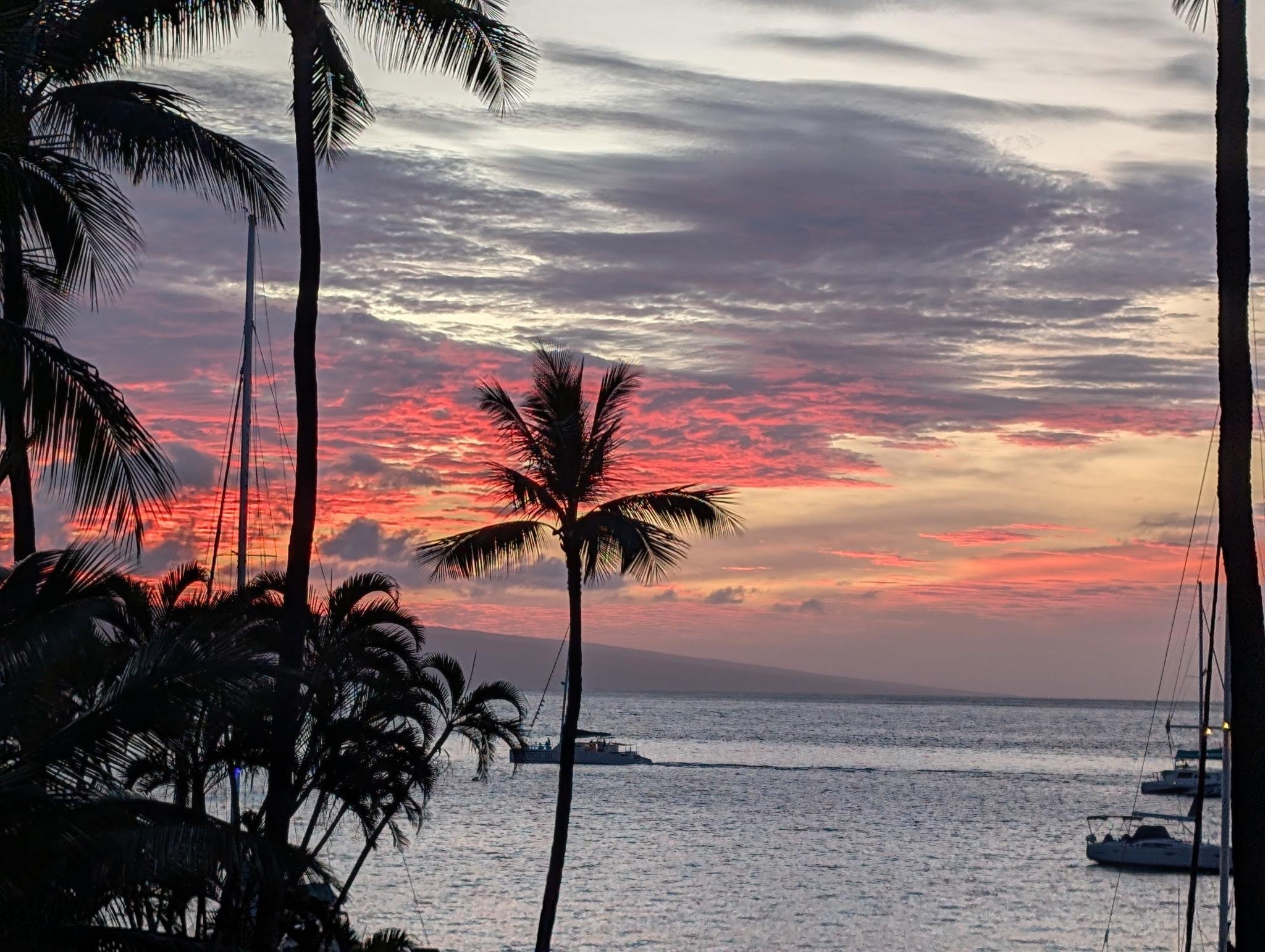 Sunset from the lanai.