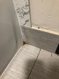 Corner in bathroom