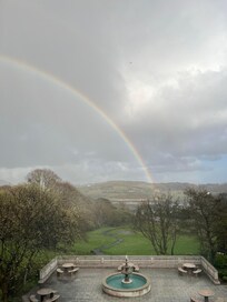 View from our table at the restaurant