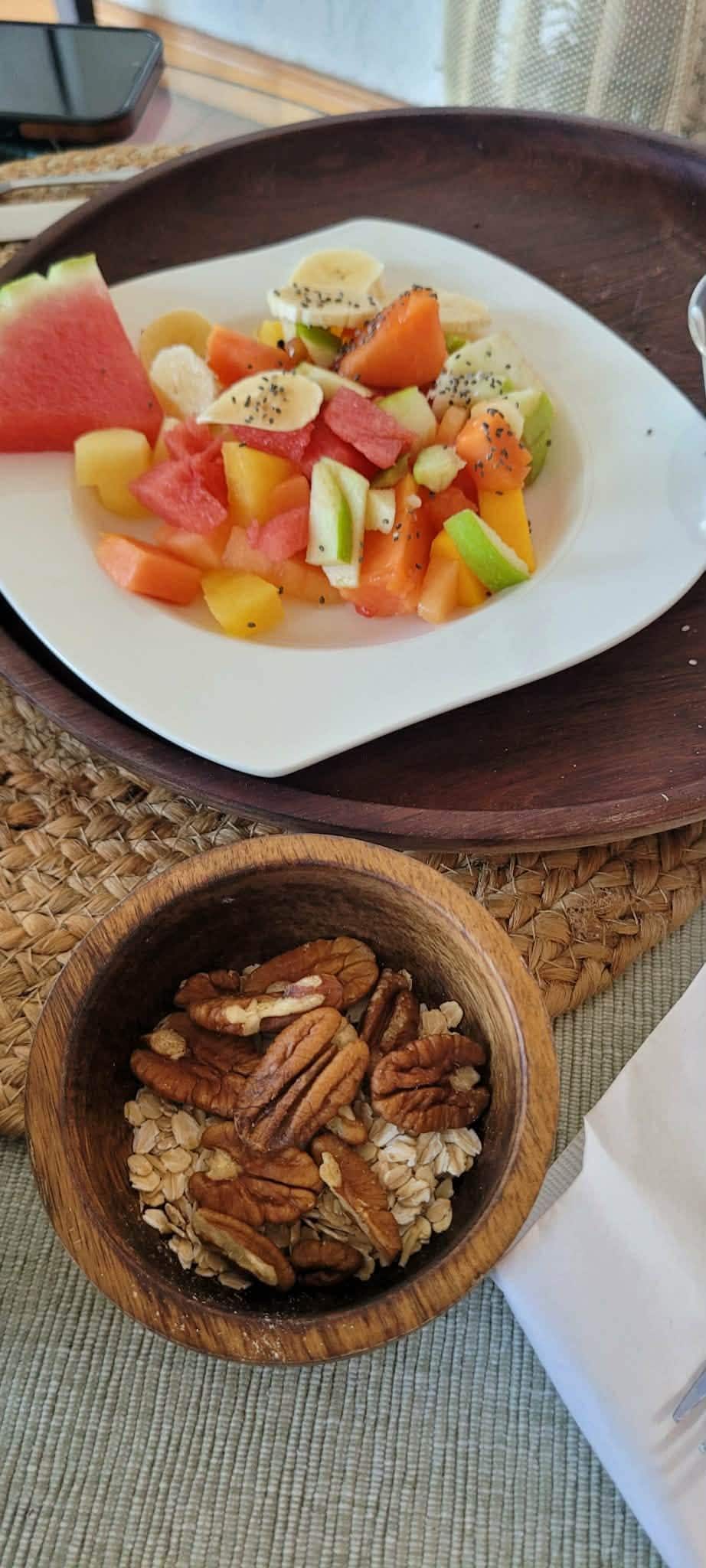 The beginning of breakfast!