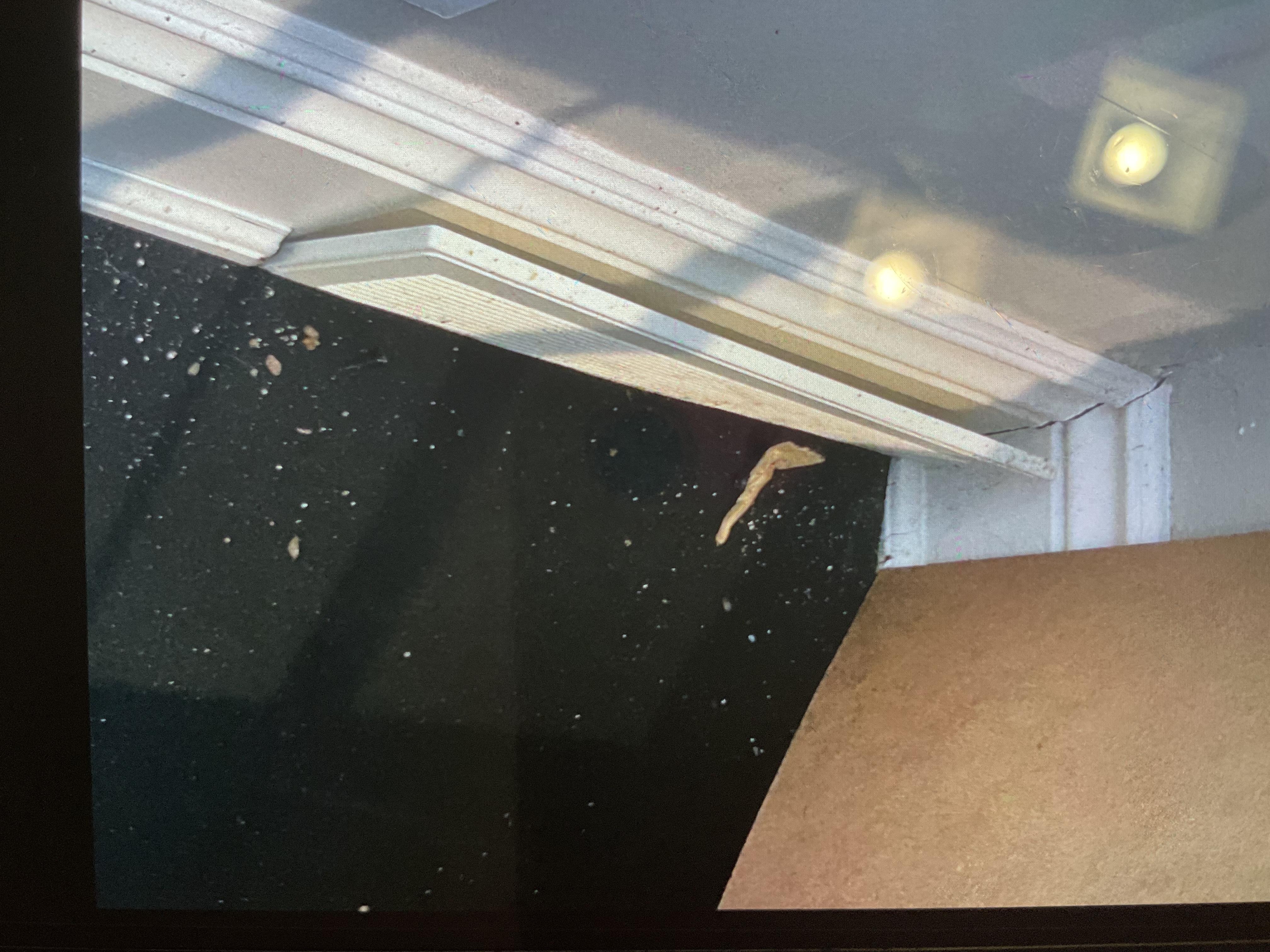 Vent coming away from the wall