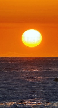 Sunset from our resort