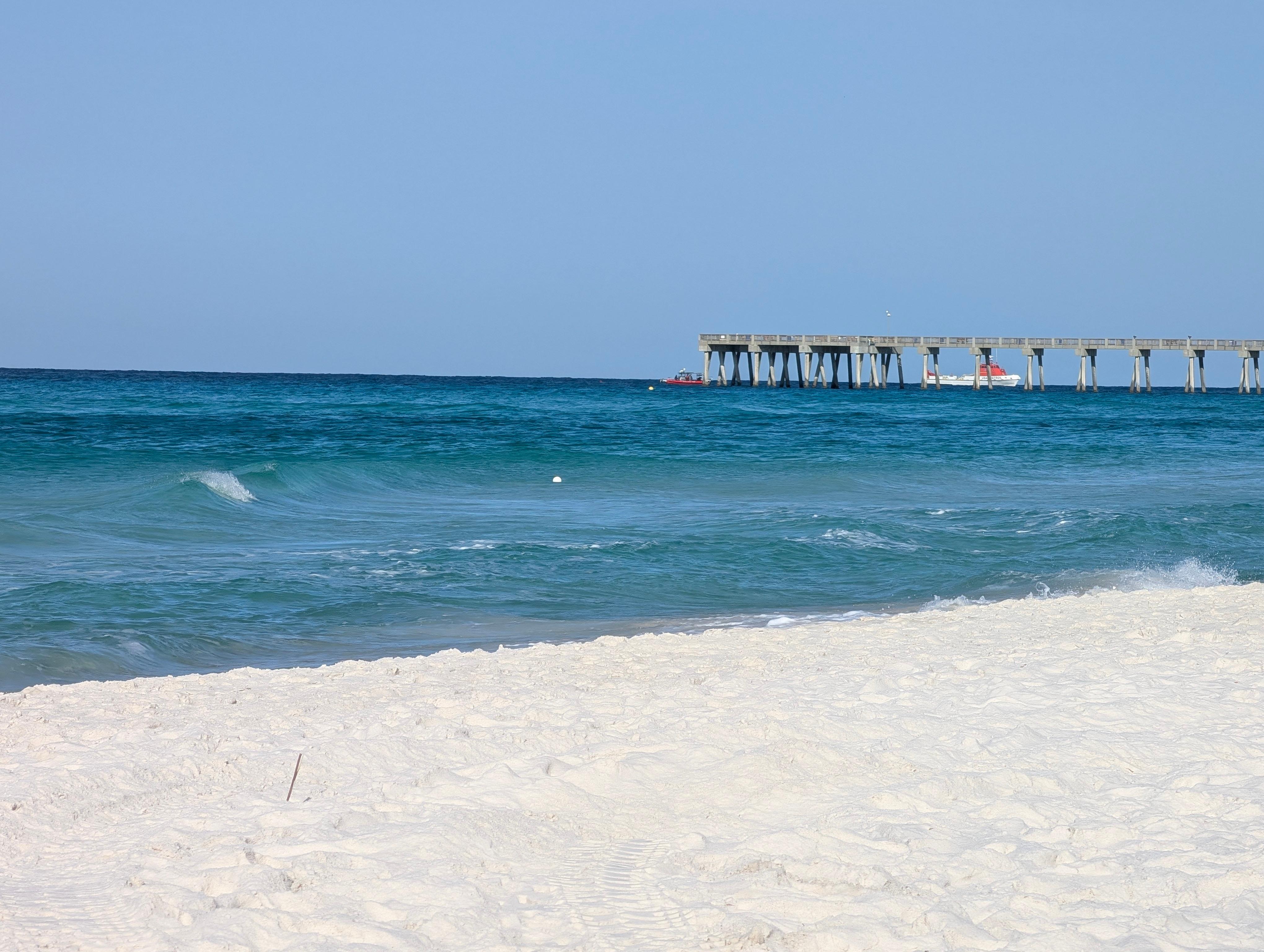 Our view from beach to Pier
