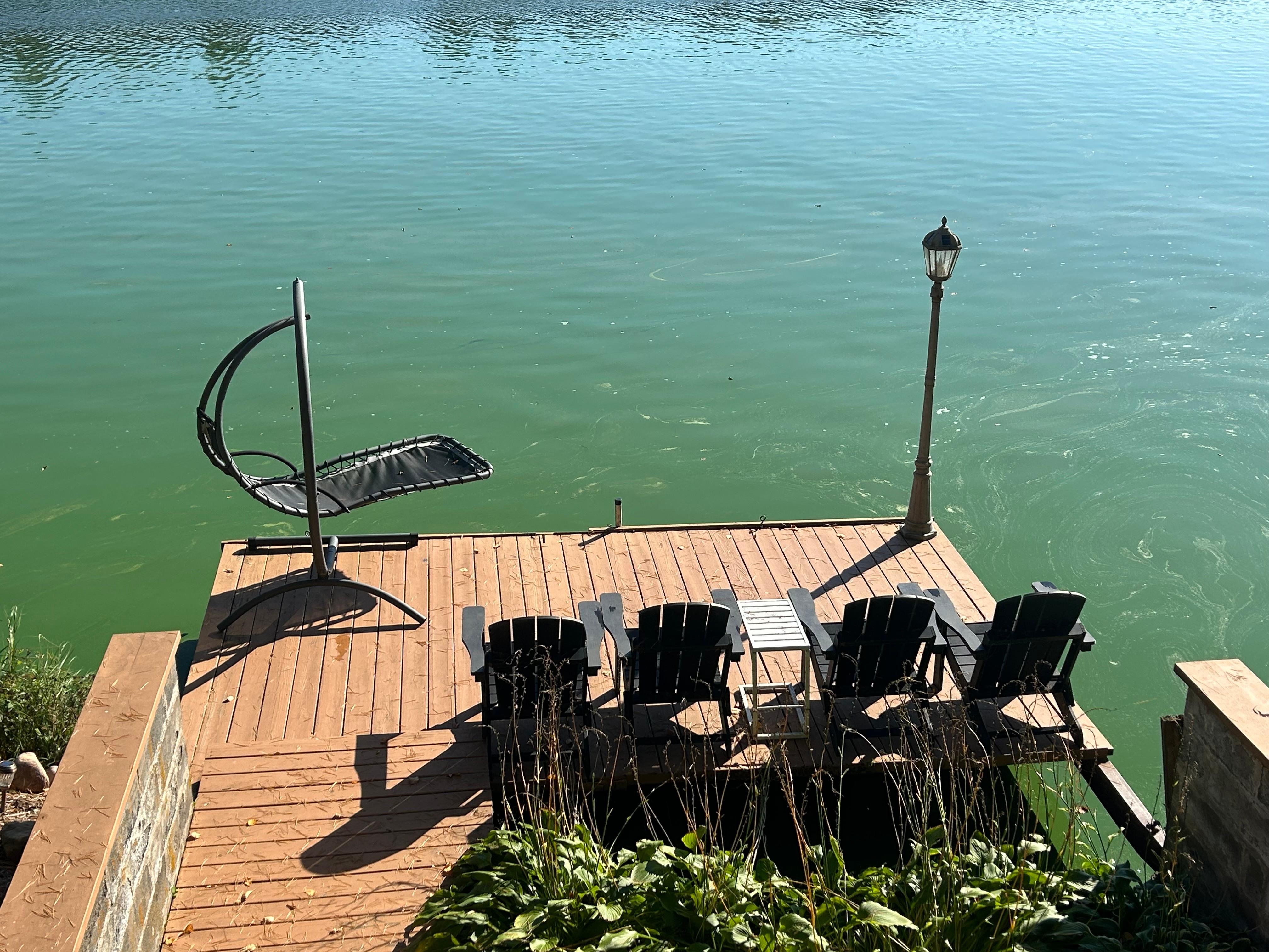 Dock just below the cabin