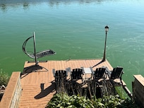 Dock just below the cabin