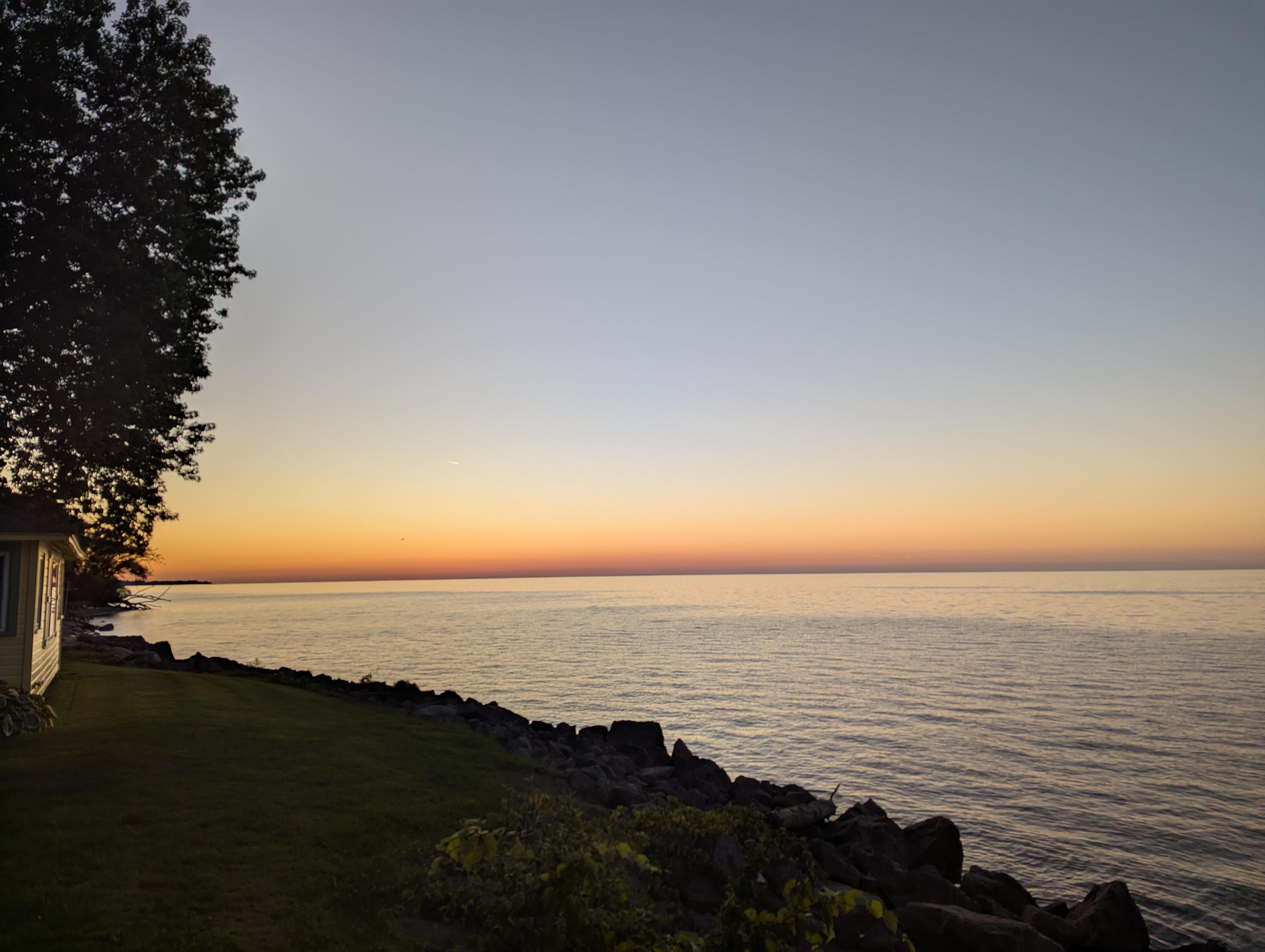 Sunset from cottage yard