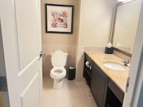 Large bathroom vanity