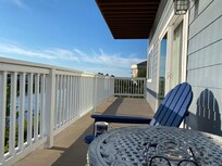 Morning coffee on the deck.
