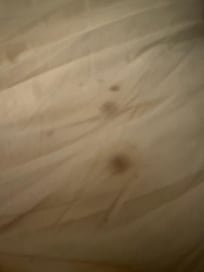 Spots on pillow