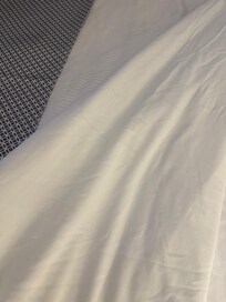 Long women’s hair in the bed