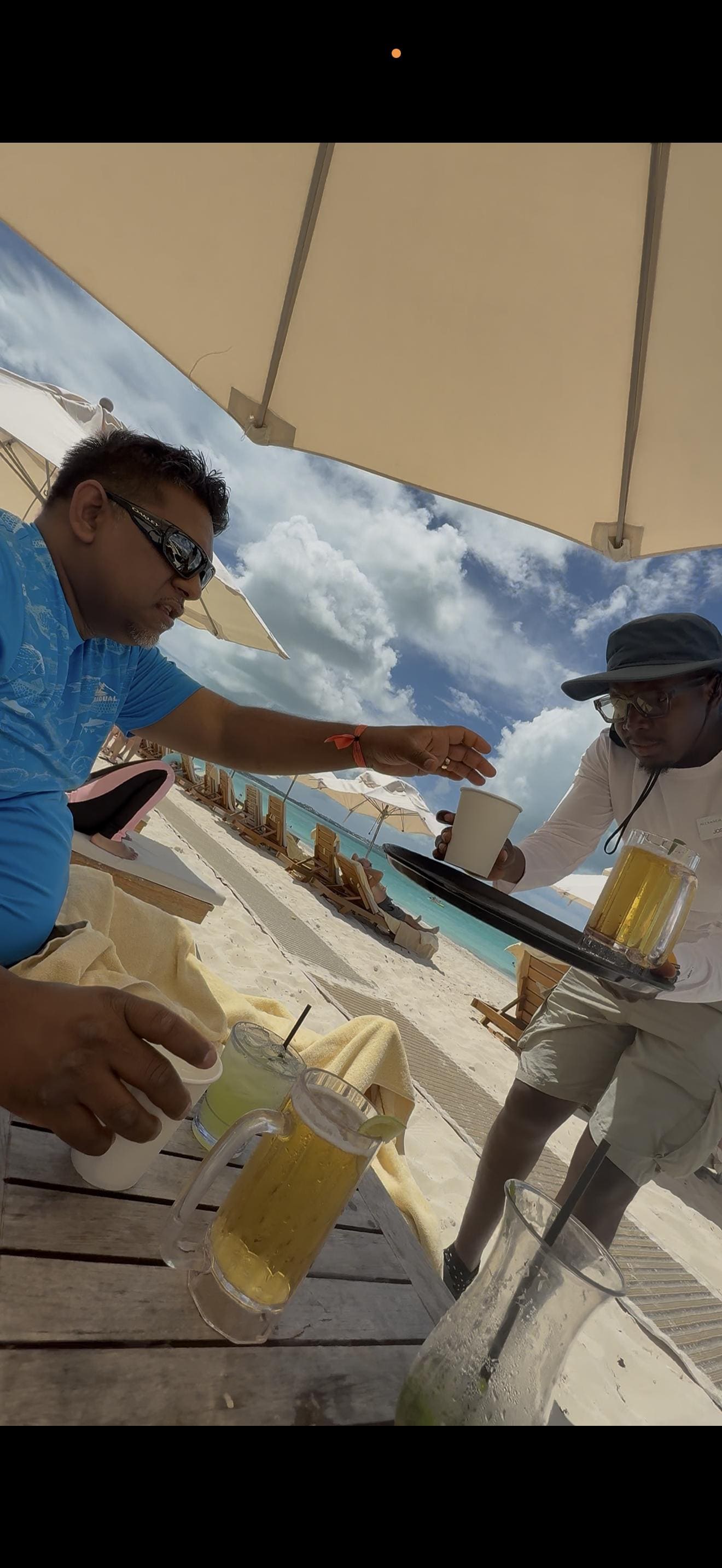 It was nice to have drinks come to you when you just felt like relaxing in one spot. The staff was so accommodating Josue was one of our favorite 