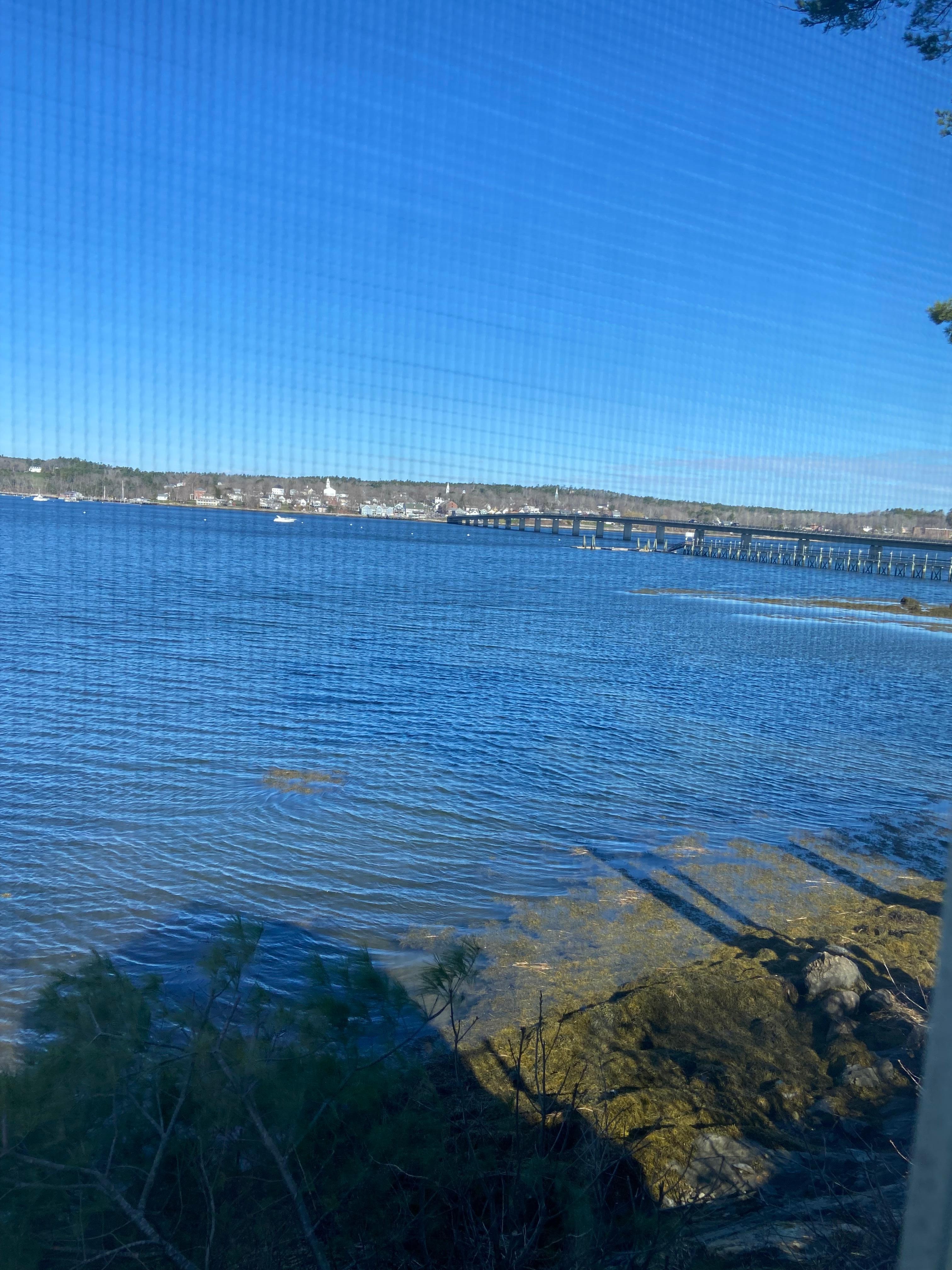 The view is wonderful and you can watch tide come in and go out 