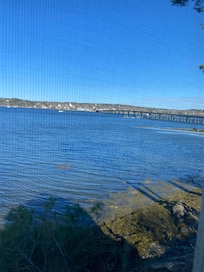 The view is wonderful and you can watch tide come in and go out