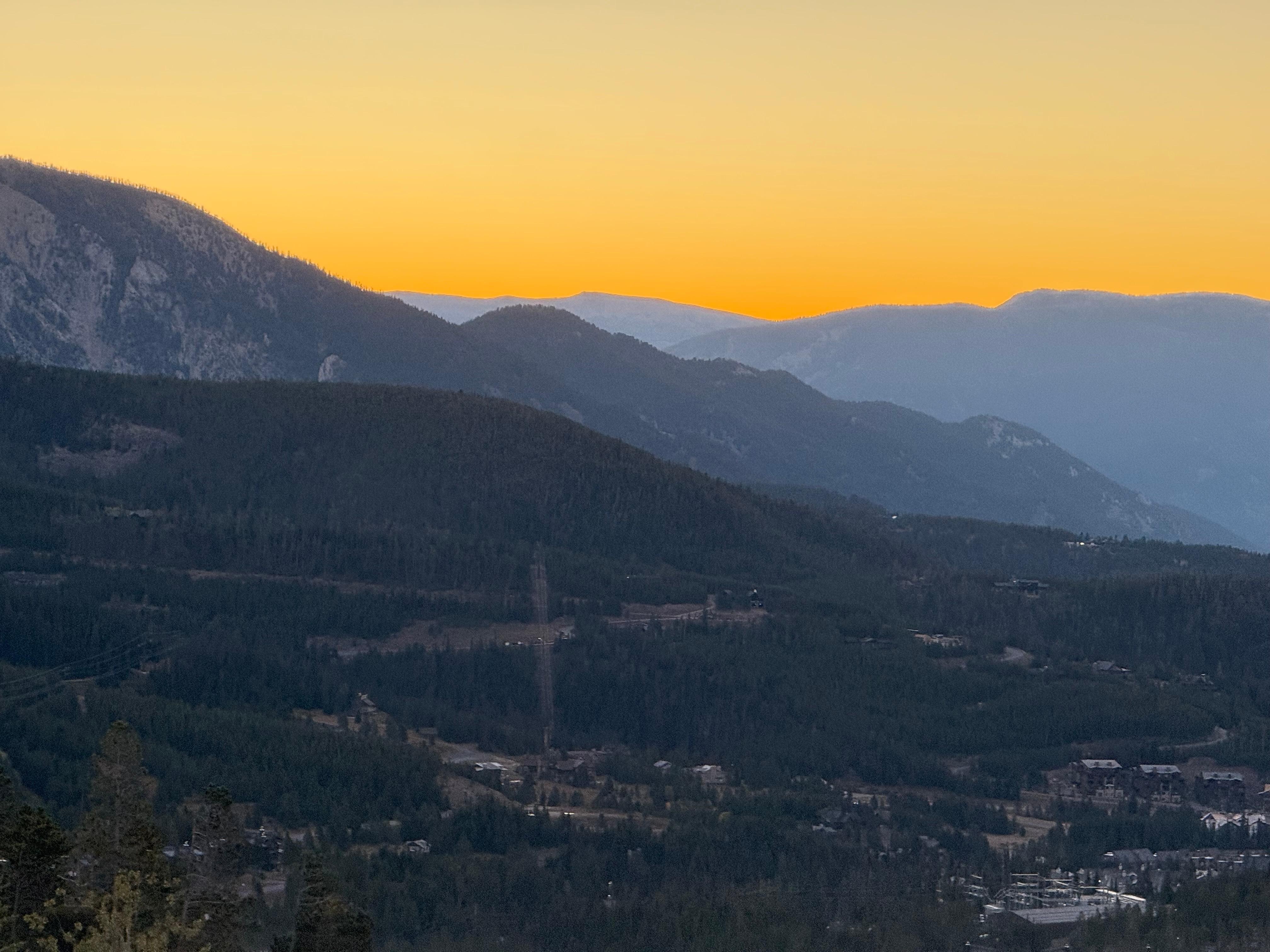 Beautiful sunrise from the porch