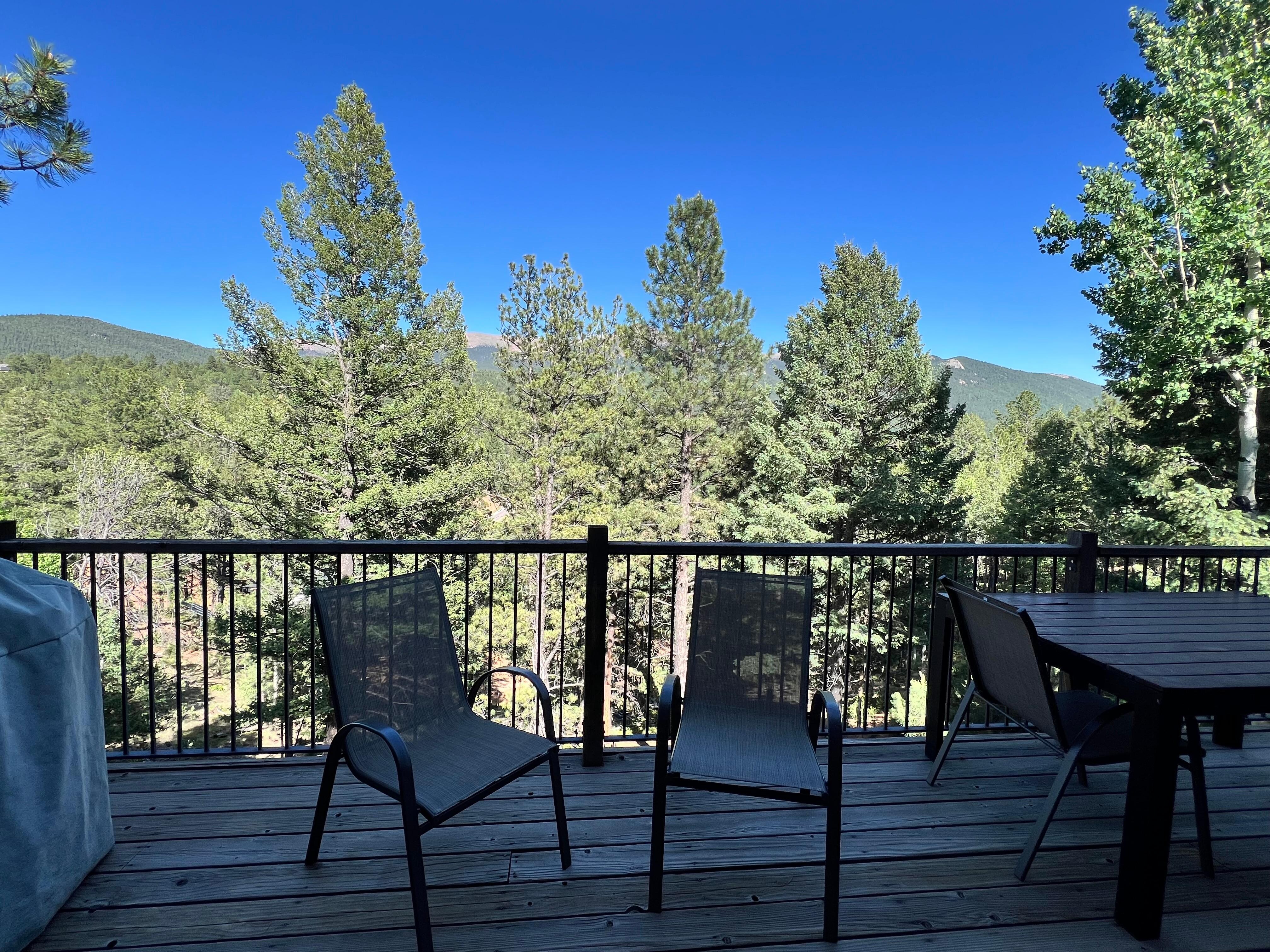 View off the deck. 