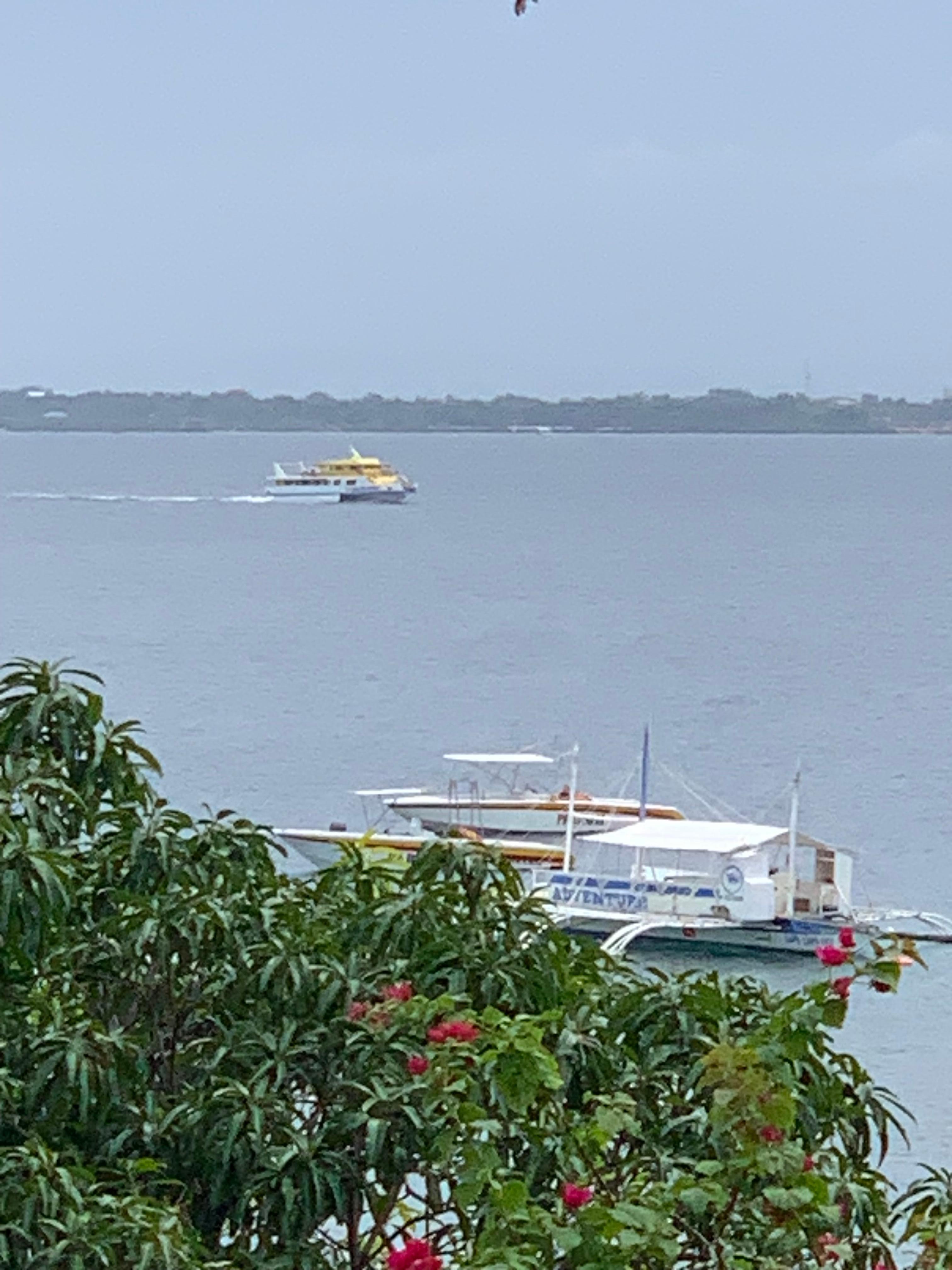 View from 2nd floor to Olango Island (not nice)