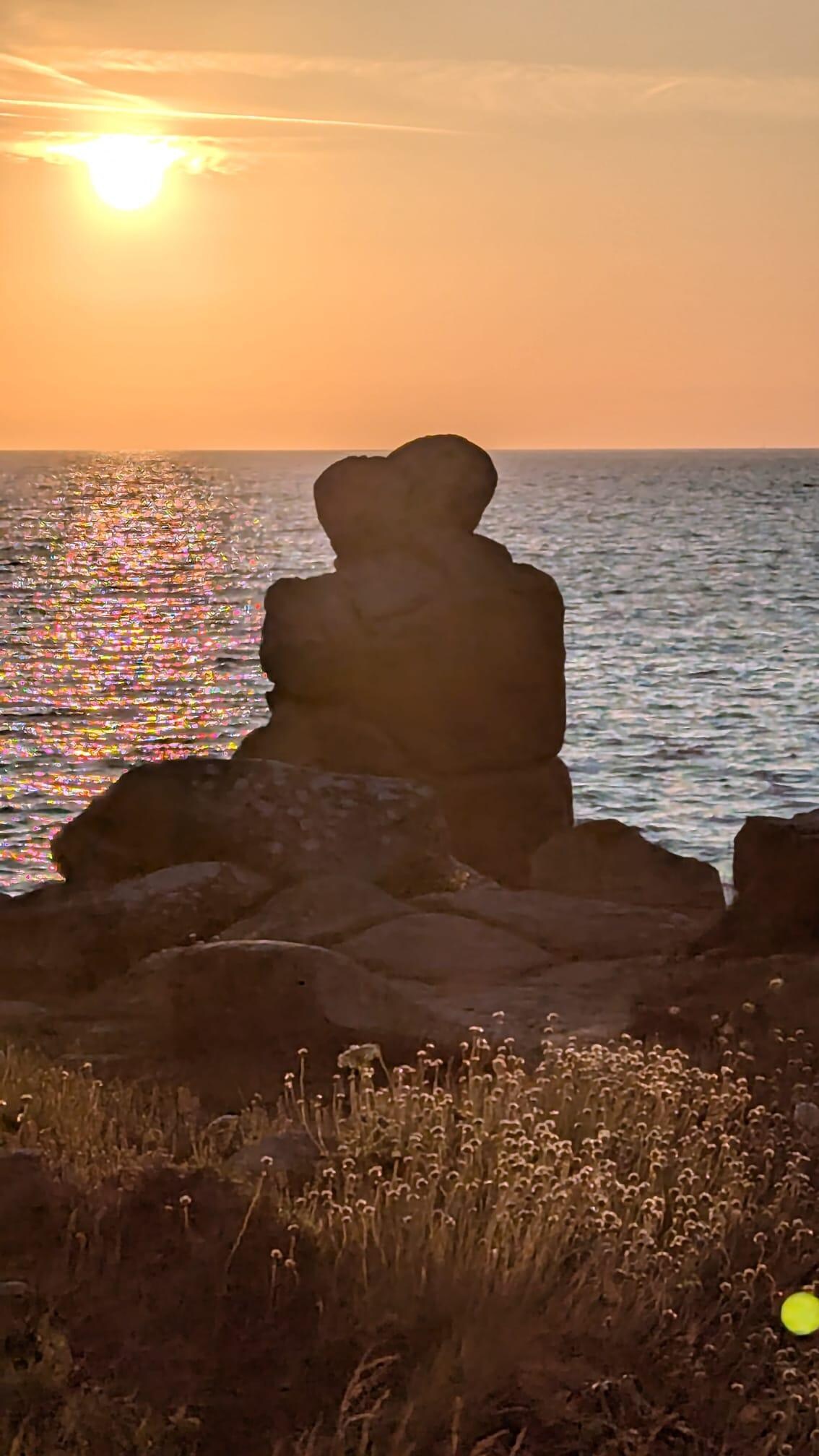 Felsformation die Liebenden 10 Gehminuten entfernt