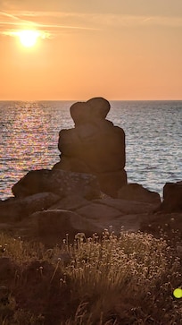 Felsformation die Liebenden 10 Gehminuten entfernt