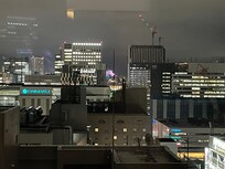 Night time city view from my room
