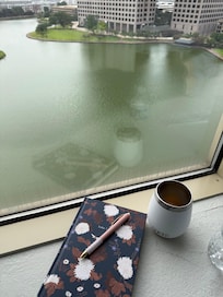 Overlooking the lake
