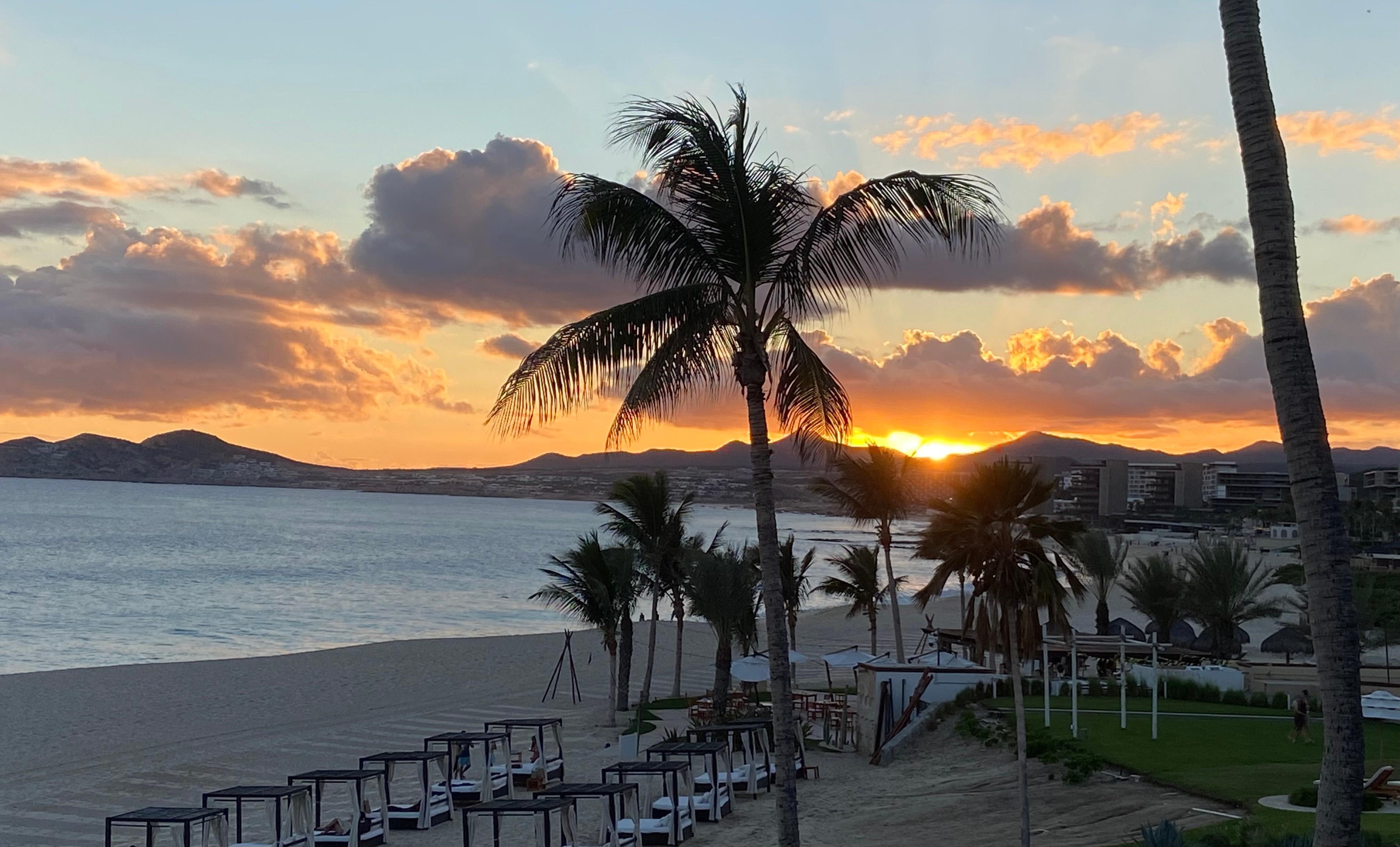 From the patio balcony.