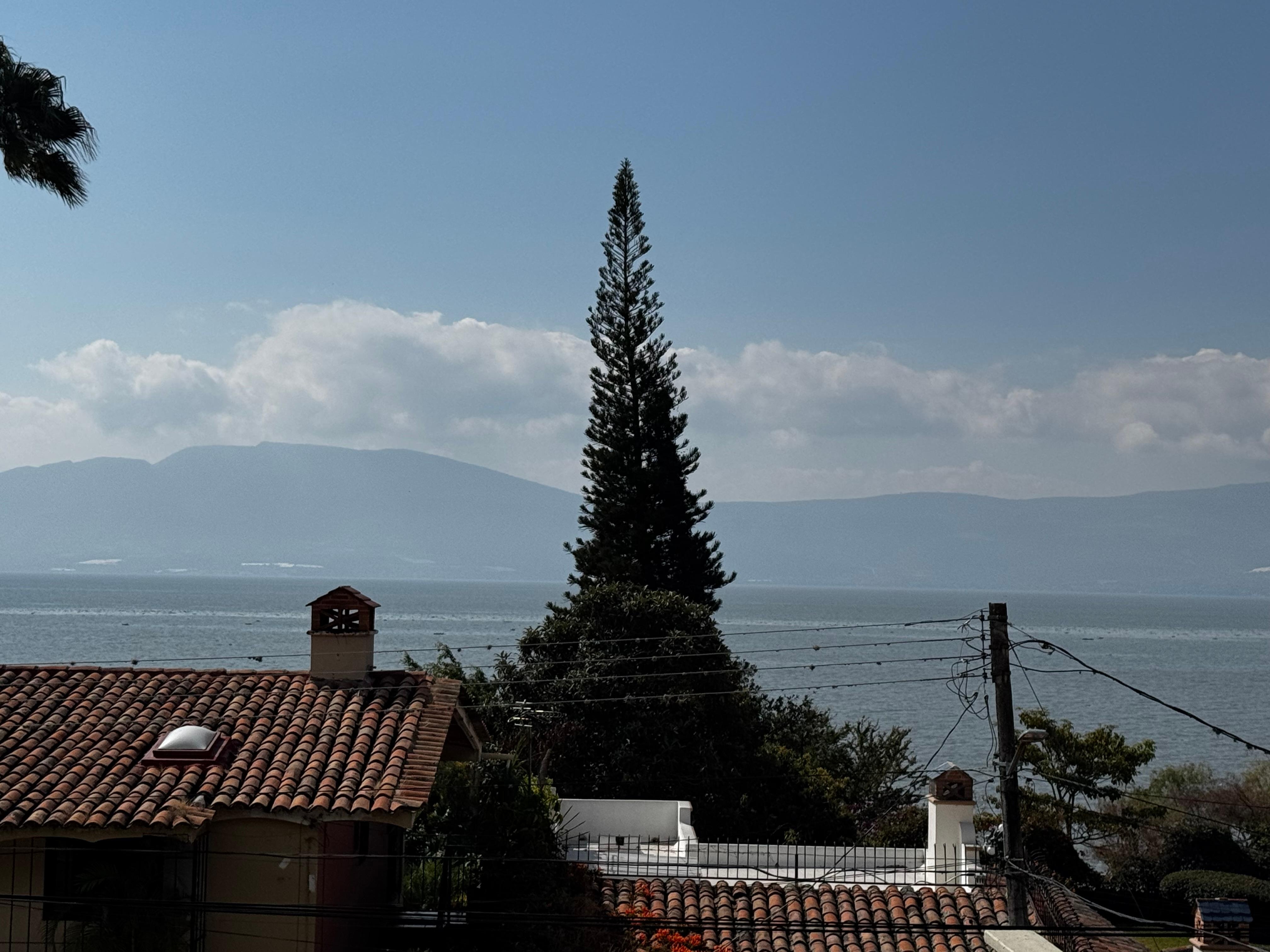 Vista desde la habitación anochecer 
