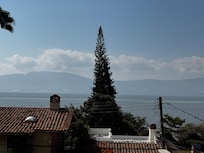 Vista desde la habitación anochecer