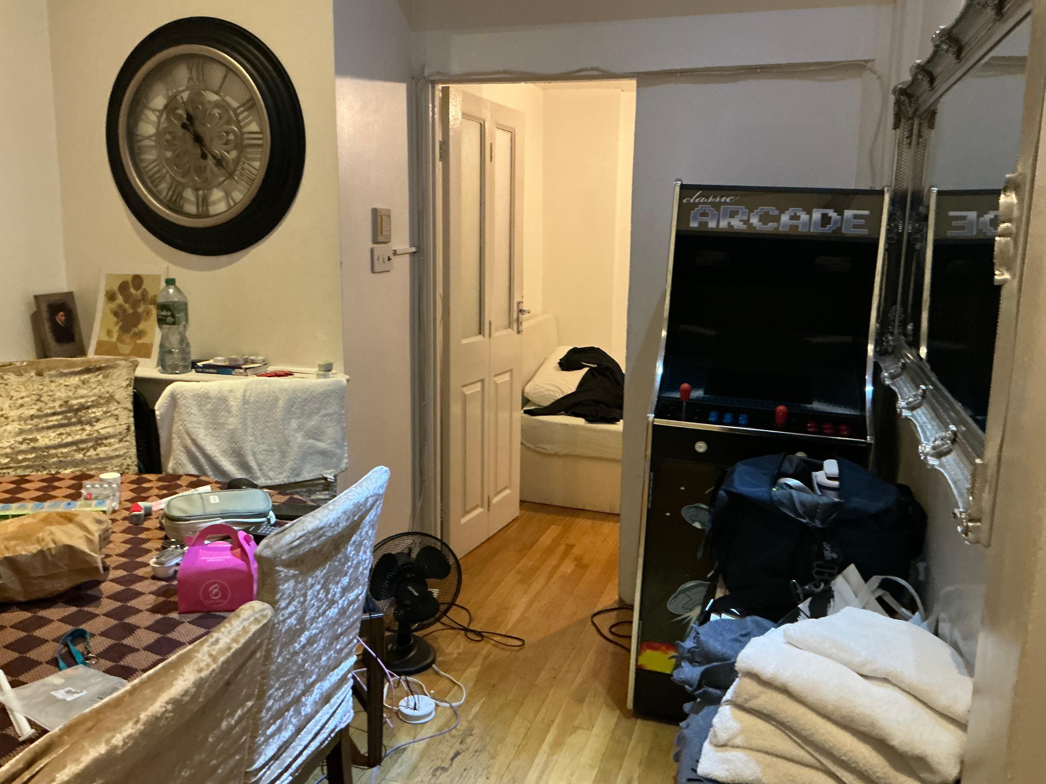 Only room with AC so left door open to cool floor. Spacing on all floors very tight.