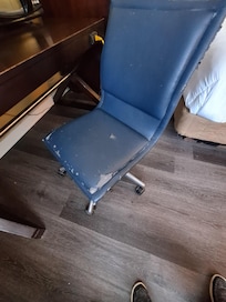 broken chair in our room