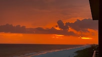 Beautiful sunset from our balcony after a storm rolled thru