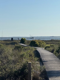 The walk to the ocean.