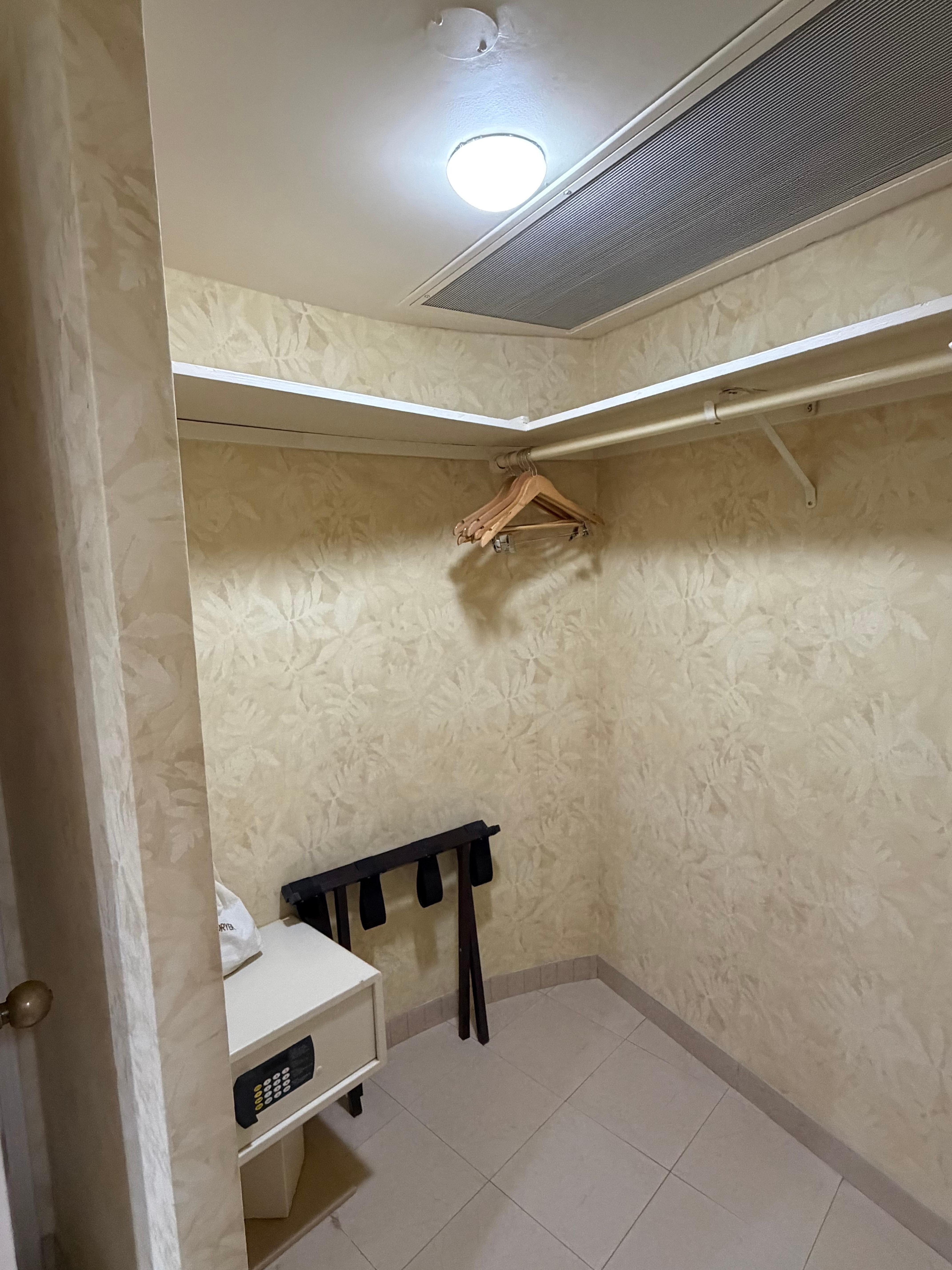 Storage area near bathroom 