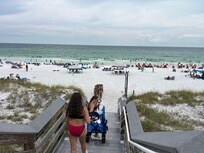 Quick walk to the beach!