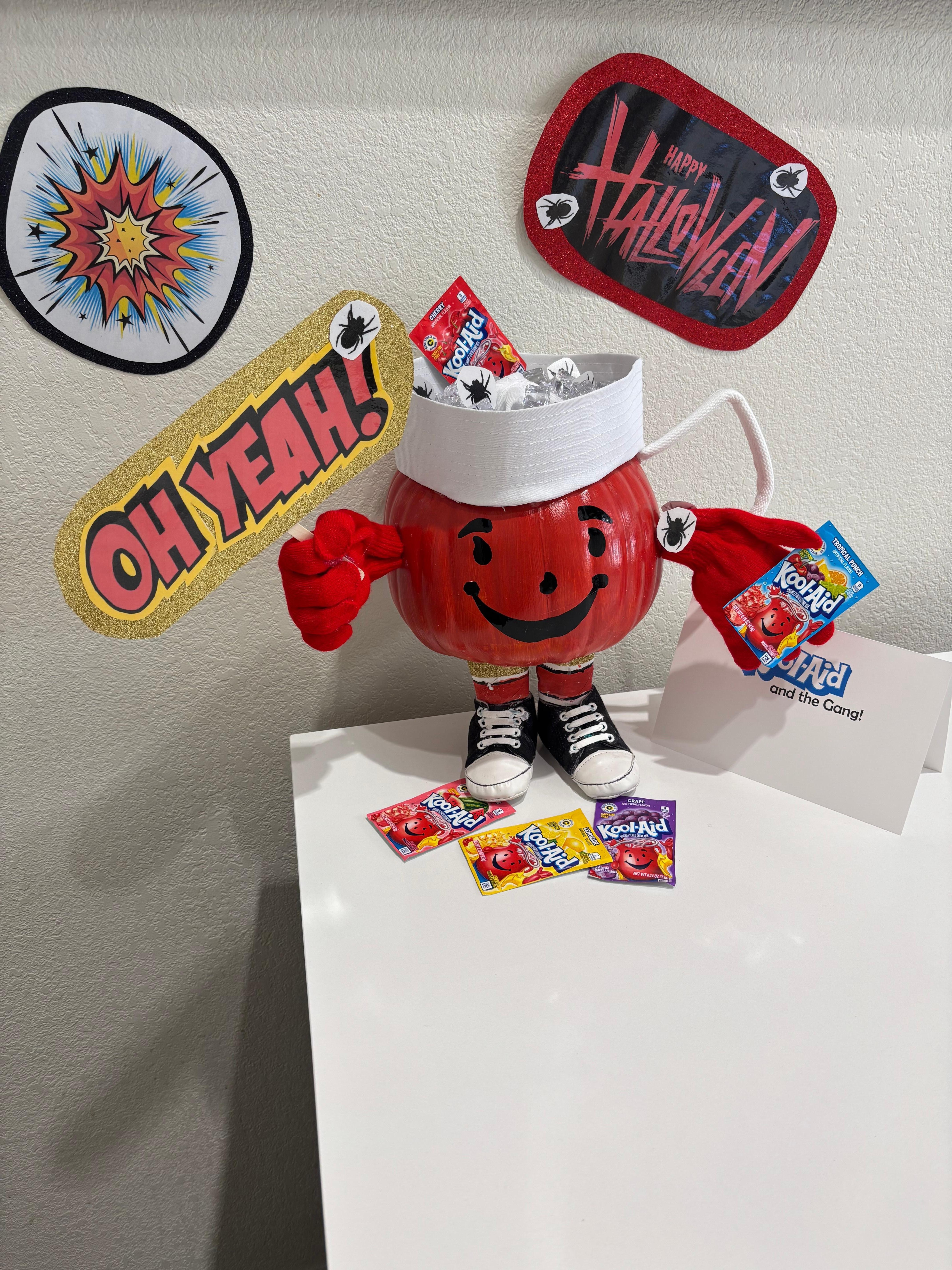 Made out of pumpkins.   Very creative staff. We stayed Halloween night