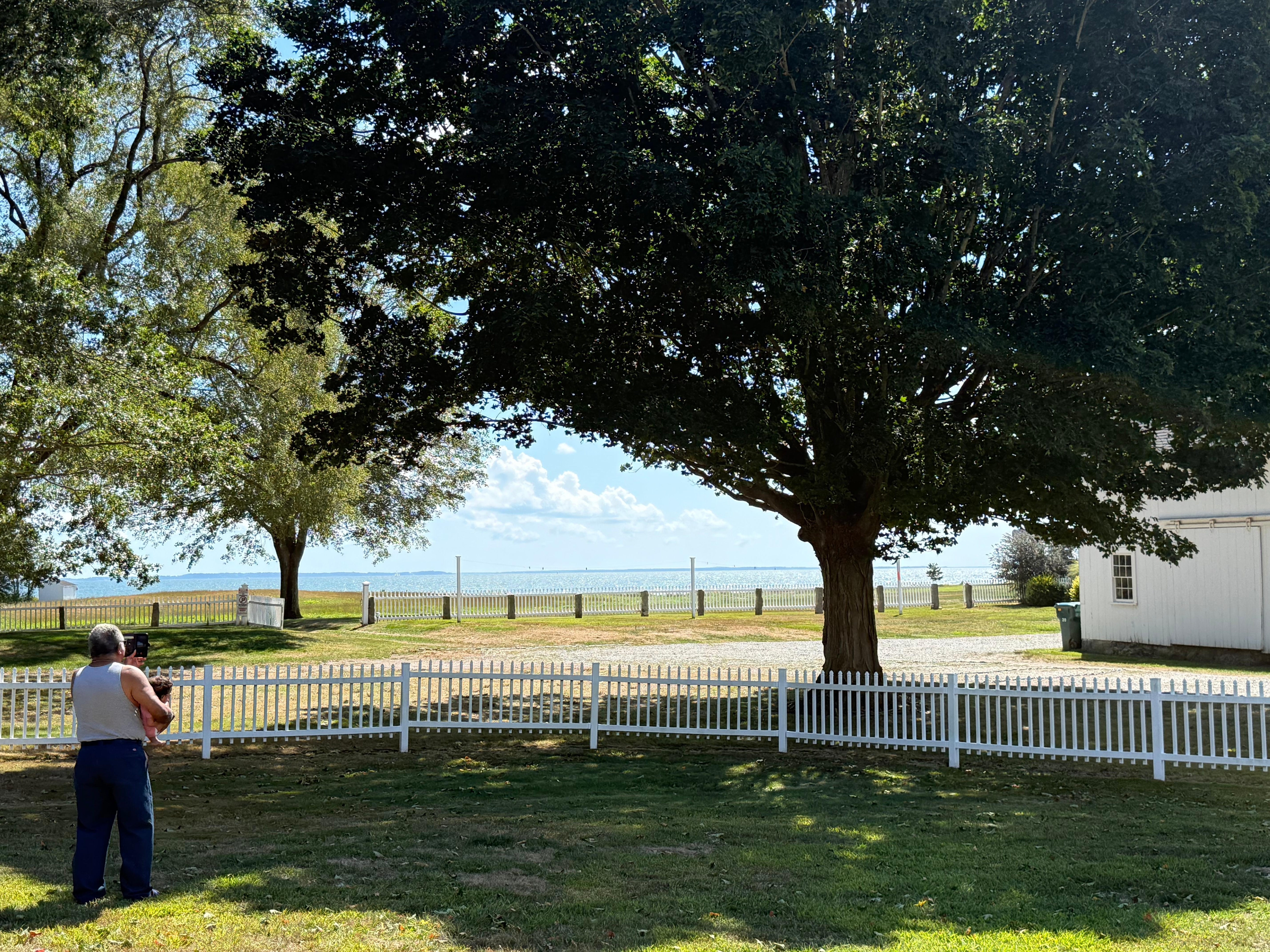 View from front foot