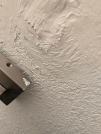 Broken towel rack