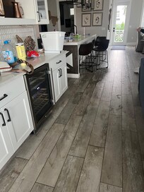 The floor of the water I cleaned