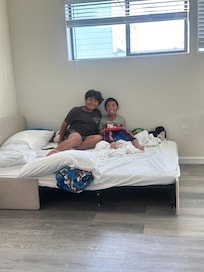 Sofa bed in the loft