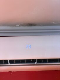 Mold over the a/c unit