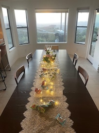 Beautiful table with a view!