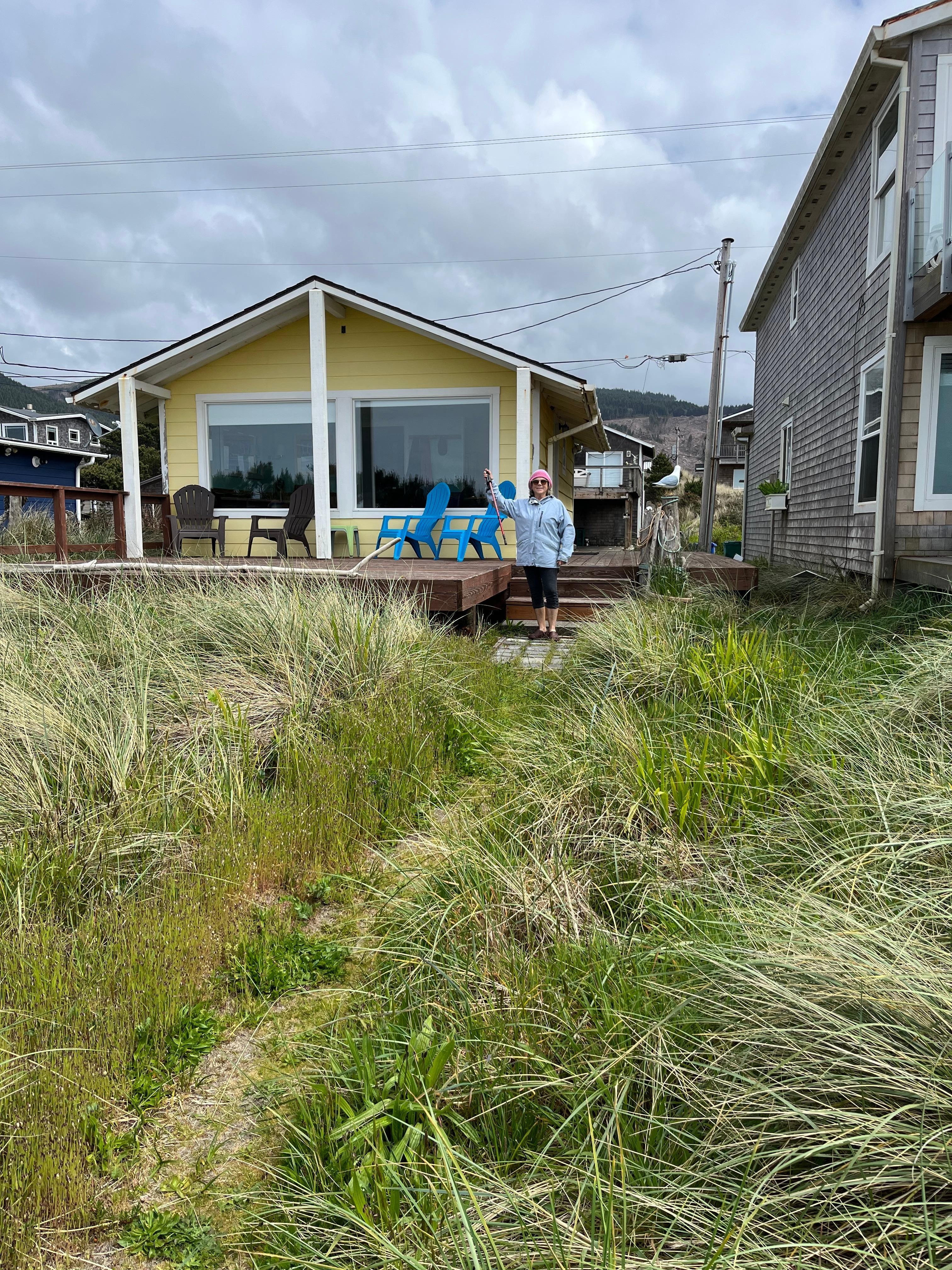 Cabin from beach trail