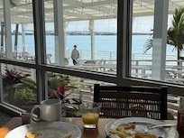 Indoor outdoor dining